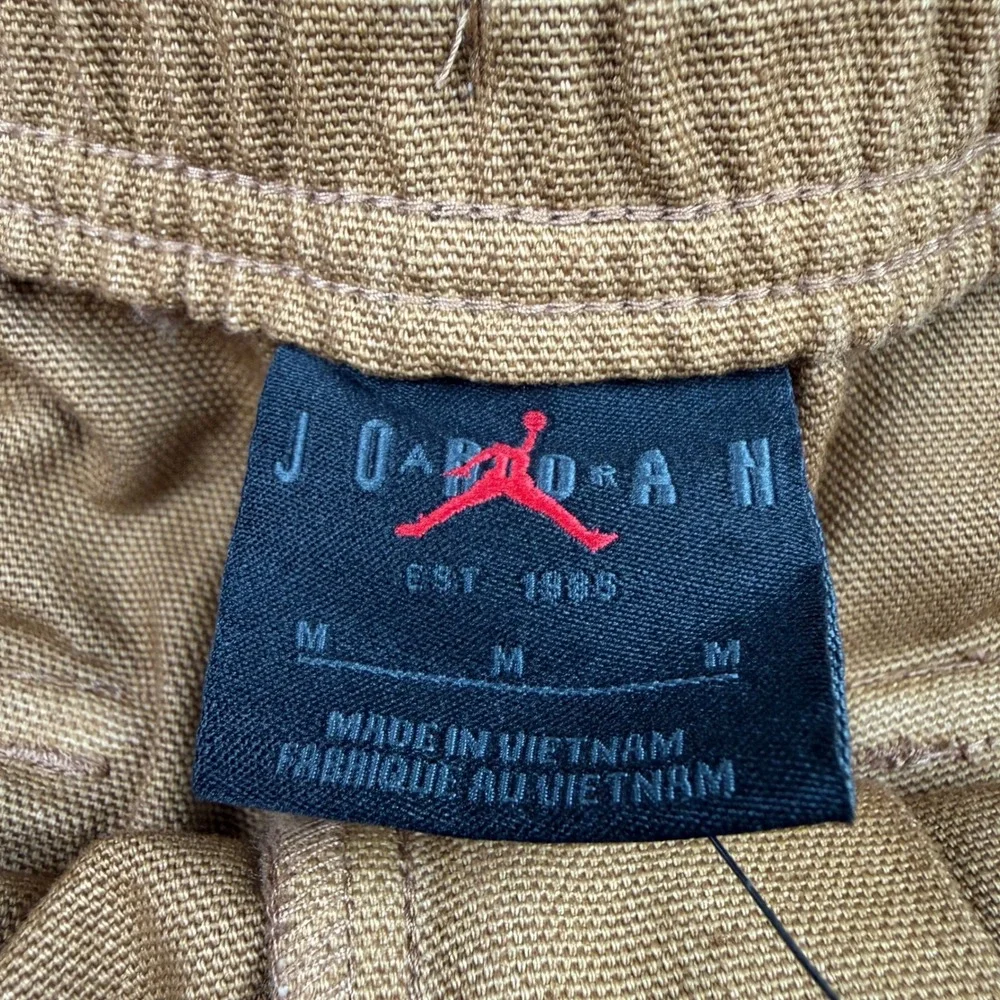 Jordan Flight Essentials Mens Canvas Pants Brown‎ FN6364-231 Size Medium NEW
